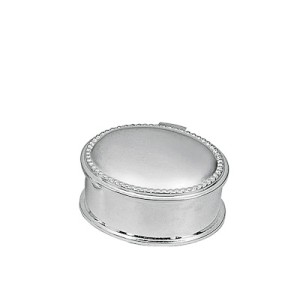 9093 PORTA JOIA 6CM DE ZAMAC PRATEADO