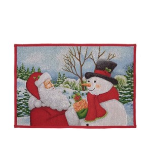 048-283887 TAPETE PAPAI NOEL E BONECO