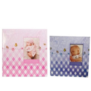 9880D-BOY/GIRL ALBUM P/BEBE 29,5X32,5CM 40 FOTOS