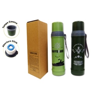 BM-361209 GARRAFA MILITAR INOX 800ML