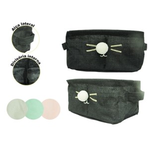 BM361224 PORTA TRECO POMPOM 2 DIV 22X12X10CM