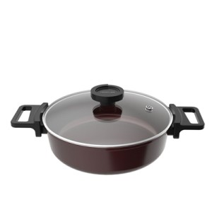 EC-RV-L24IG CACAROLA RASA REVERSE OURO 24 CM