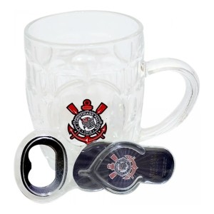 G003-1 KIT CANECA C/ABRIDOR CORINTHIANS 310ML