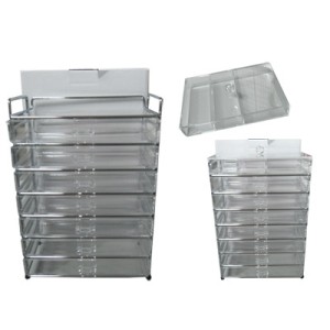 GR005 ORGANIZADOR ACRILICO C/SUP 37X26X19CM