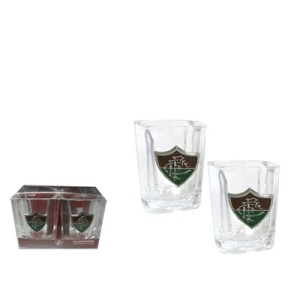 1062A6 JOGO 2 COPOS DE VIDRO FLUMINENSE 60ML