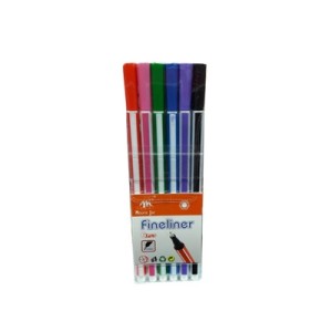 MJ851-6 CANETA HIDROGR FINELINER 0.4MM 6PCS