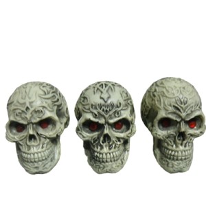 OM-17005H JOGO CRANIOS DECORATIVOS 3PCS