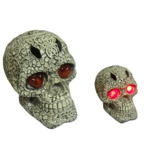 OM-17014H CRANIO DECORATIVO EM RESINA