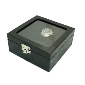 R06 CAIXA P/6 RELOGIOS COM VISOR 18X21CM