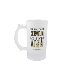 X10022959 CANECA CHOPP MELHOR TOMAR CERVEJA 450ML