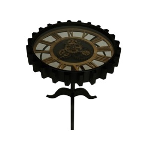 60827 RELOGIO  MESA METAL PRETO 64X65CM