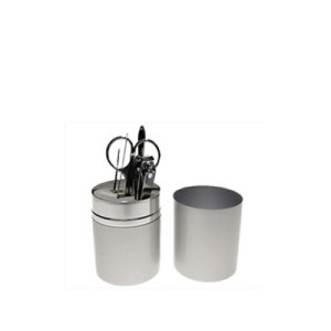 139388 KIT MANICURE C/6 PCS ESTOJO PRATA