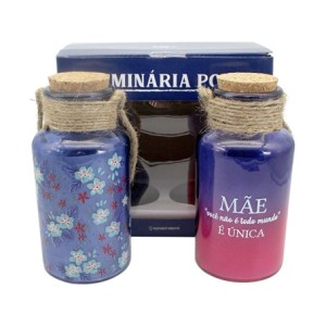 X10140506 KIT 2 LIMINARIAS MAE UNICA 17,5X8X8CM