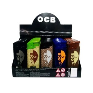 01.03.A12 ISQUEIRO RECARREGAVEL OCB PEQ 6,8CM ELETRICO