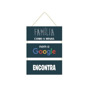 JPL2008 JOGO PLACAS C/CORDA 3PCS FAMILIA