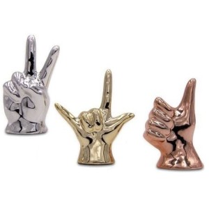 WC409540 ENFEITE MÃO CERAMICA 3 MODELOS 7CM