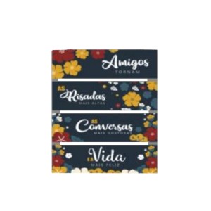 BR8004 KIT QUADRO COM CORDA AMIGOS TORNAM 38X29CM