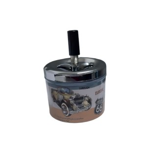 CL-006 CINZEIRO REDONDO METAL CARROS/MOTOS