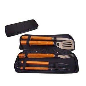 143036 KIT TALHERES P/CHURRASCO 4PC 43X15,5X6