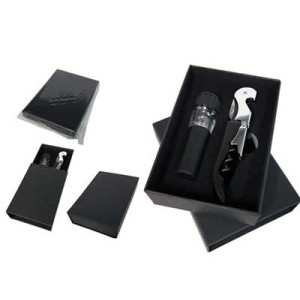 143286 KIT PARA VINHO 2 PCS 14X10X2,7CM