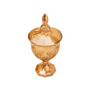 7418 POTICHE  COM PE DUBLIN AMBAR 11,5X24,5CM