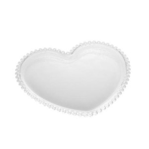 28373 PRATO CRISTAL DE CHUMBO CORACAO PEARL 25X22X2CM