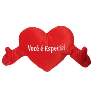 4233 CORACAO VELBOA COM MAO VERMELHO PEQ VOCE E ESPECIAL