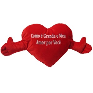 4254 CORACAO VELBOA COM MAO VERMELHO INTERM COMO E GRANDE