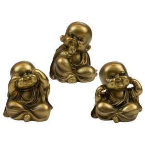 YRES-B04 MONGE EM RESINA DECORATIVO