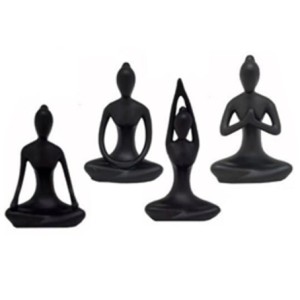 TCMC-22 YOGA PRETA DECORATIVA 12X7CM