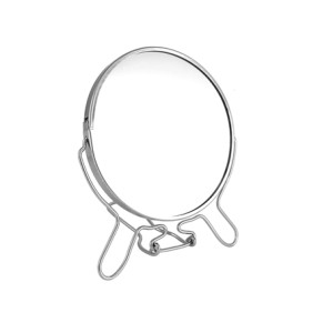 517-7 ESPELHO DE MESA REDONDO DUPLA FACE 17CM