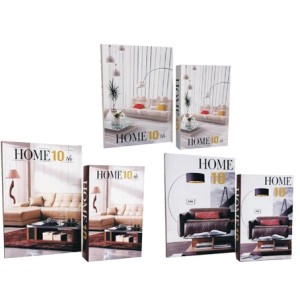 SH-20722 JOGO 2 CAIXAS LIVRO PORTA OBJETOS