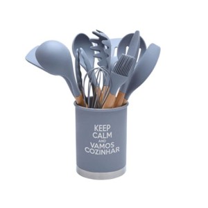 SU211333 KIT UTENSILIOS DE COZINHA SILICONE 13 PECAS
