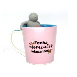 X10024122 CANECA COM INFUSOR P/CHA PENSAMENTOS 350ML