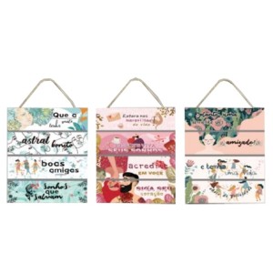 BR8011 KIT QUADRO COM CORDA 38X29CM