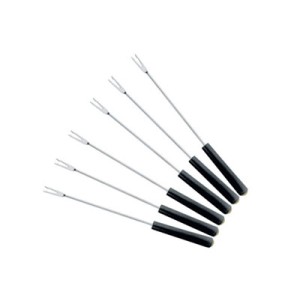 16079 JOGO 6 GARFOS P/FONDUE 23CM CABO PLASTICO