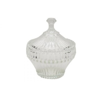 JZ-1352L POTICHE CLEAR 19X16CM