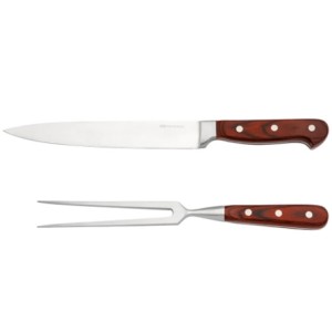 25575 JOGO 2 PECAS (GARFO E FACA) HANZZO WOOD