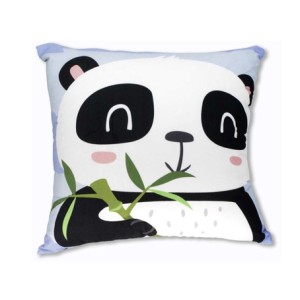 10064806 ALMOFADA FIBRA VELUDO 40X40CM PANDA
