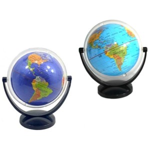 MDS106AY-3 GLOBO MUNDI PLASTICO C/SUPORTE