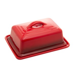 28885 MANTEIGUEIRA RETRO VERMELHA 17X12,5X9CM