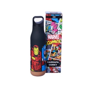 10072279 GARRAFA CORKY VINGADORES MARVEL COMICS EMBORRACHADA 500ML