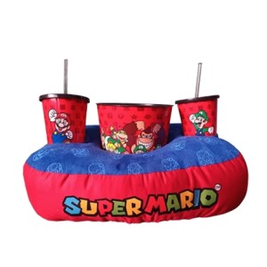 10064896 KIT ALMOFADA PIPOCA SUPER MARIO EVERGREEN FIBRA SUEDE