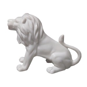 TLPD-14 LEAO BRANCO SENTADO DECORATIVO 20CM