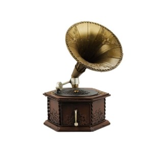 AT2004B-2727 GRAMOFONE CLASSICO 23,5X18X15,5CM