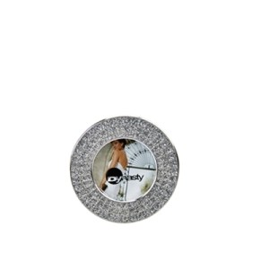 17073 PORTA RETRATO RED PRATEADO PEDRAS 5X5