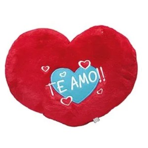 31300056 ALMOFADA CORACAO DE PELUCIA ESTAMPADA PEQ