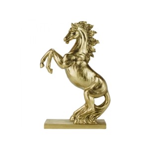QMH10247-8-M CAVALO DOURADO DECORATIVO 31CM