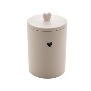 8680 POTICHE HEART BRANCO 10X10X15CM