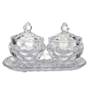 JZ-5110-3 POTICHE COM BANDEJA 2PCS